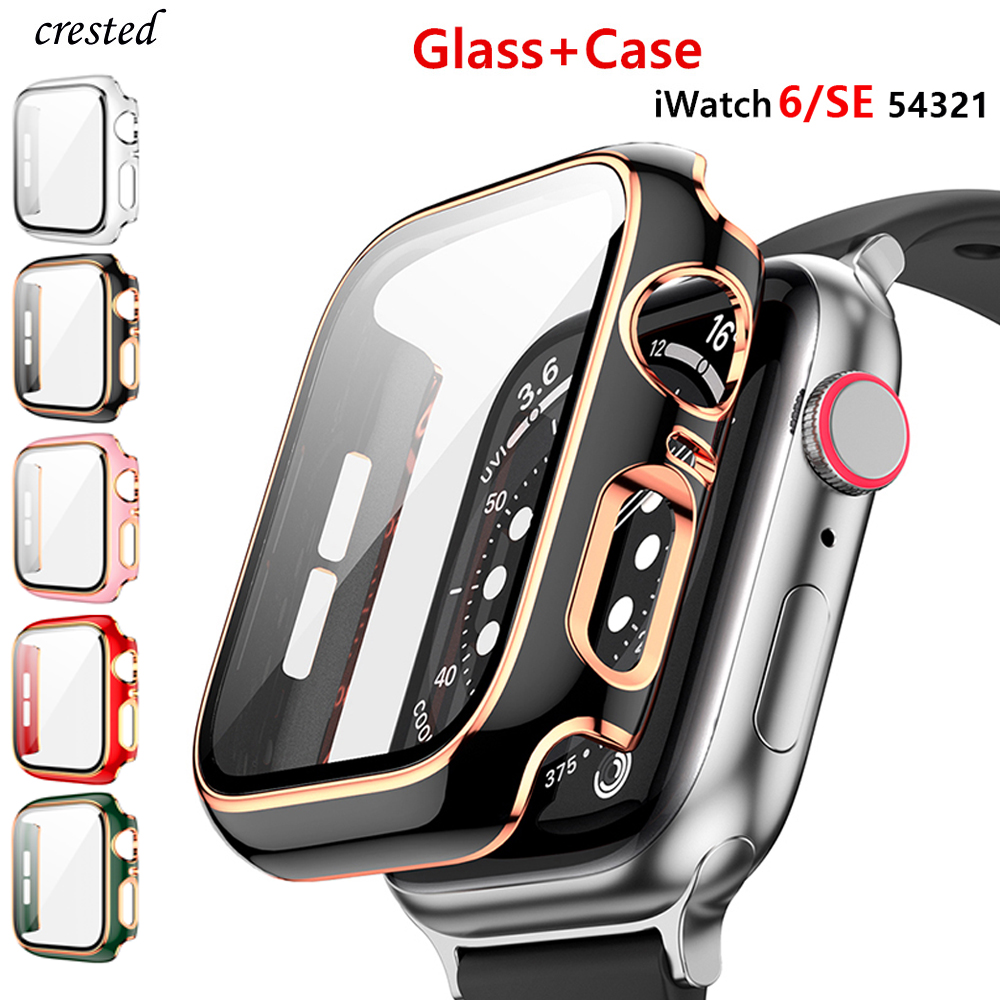 Smartwatch Band Accessories - Vidro + capa para apple watch