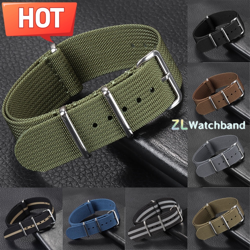 Nylon Nato Strap - Nova Pulseira de Nylon Canelada 18mm