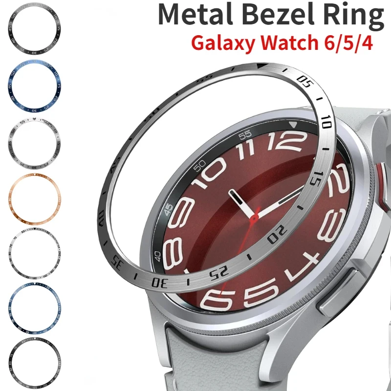 Smartwatch Band Accessories - Anel de moldura de metal para