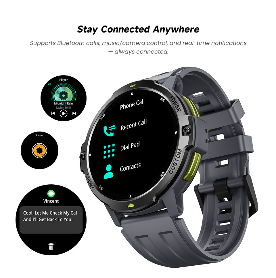 Smartwatch X - 2026 novo relógio inteligente gps 1.46