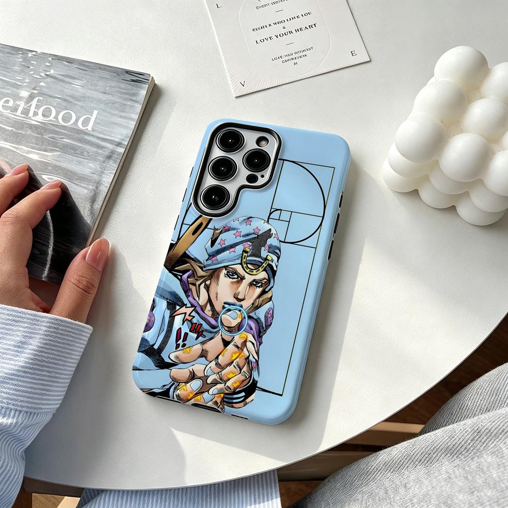 Samsung Galaxy S25 - Capa de Telefone Anime J-JOJO Steel