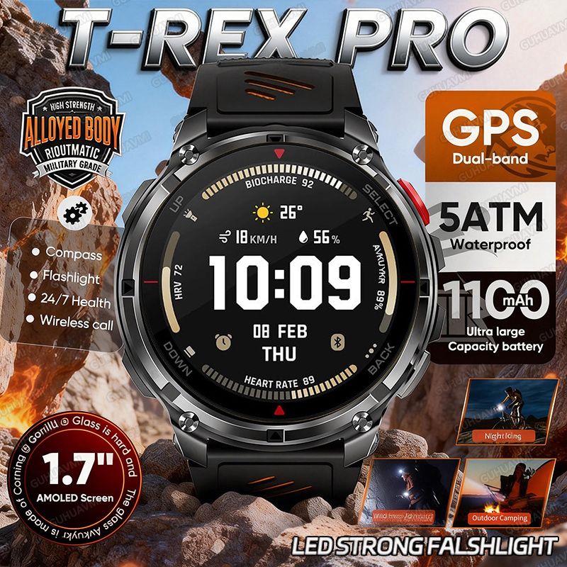 Smartwatch Batam - Novo Smartwatch T-Rex3 Pro 2026 com