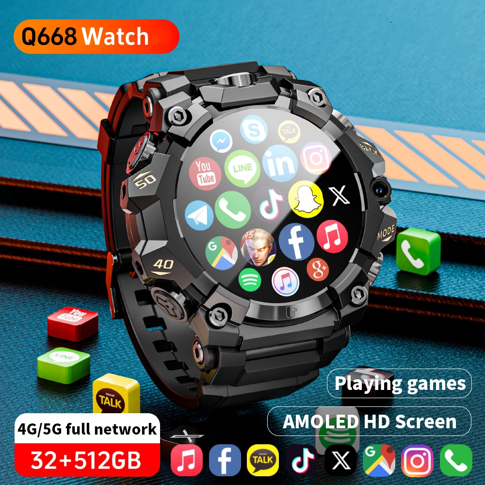 Smartwatch Batam - Q668 smartwatch 5g completo netcom android