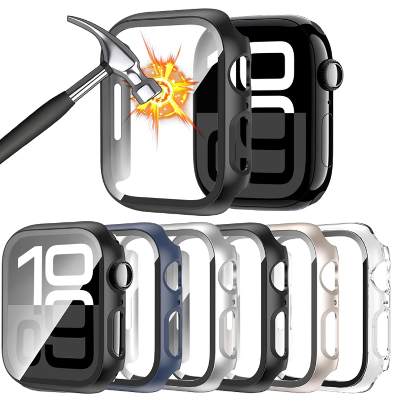 Vidro temperado + capa para ap - Smartwatch Band Accessories avaliação e preço