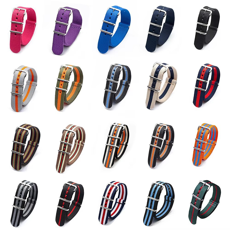 18/20/22/24mm listras cambos t - Nylon Nato Strap avaliação e preço