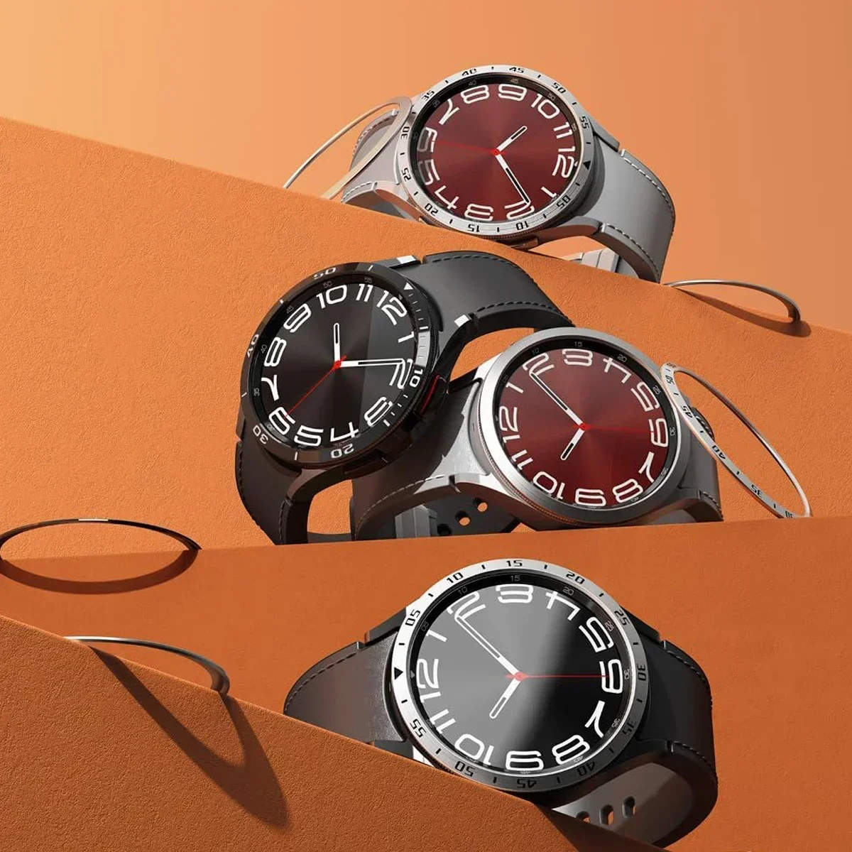 Anel de moldura de metal para  - Smartwatch Band Accessories avaliação e preço