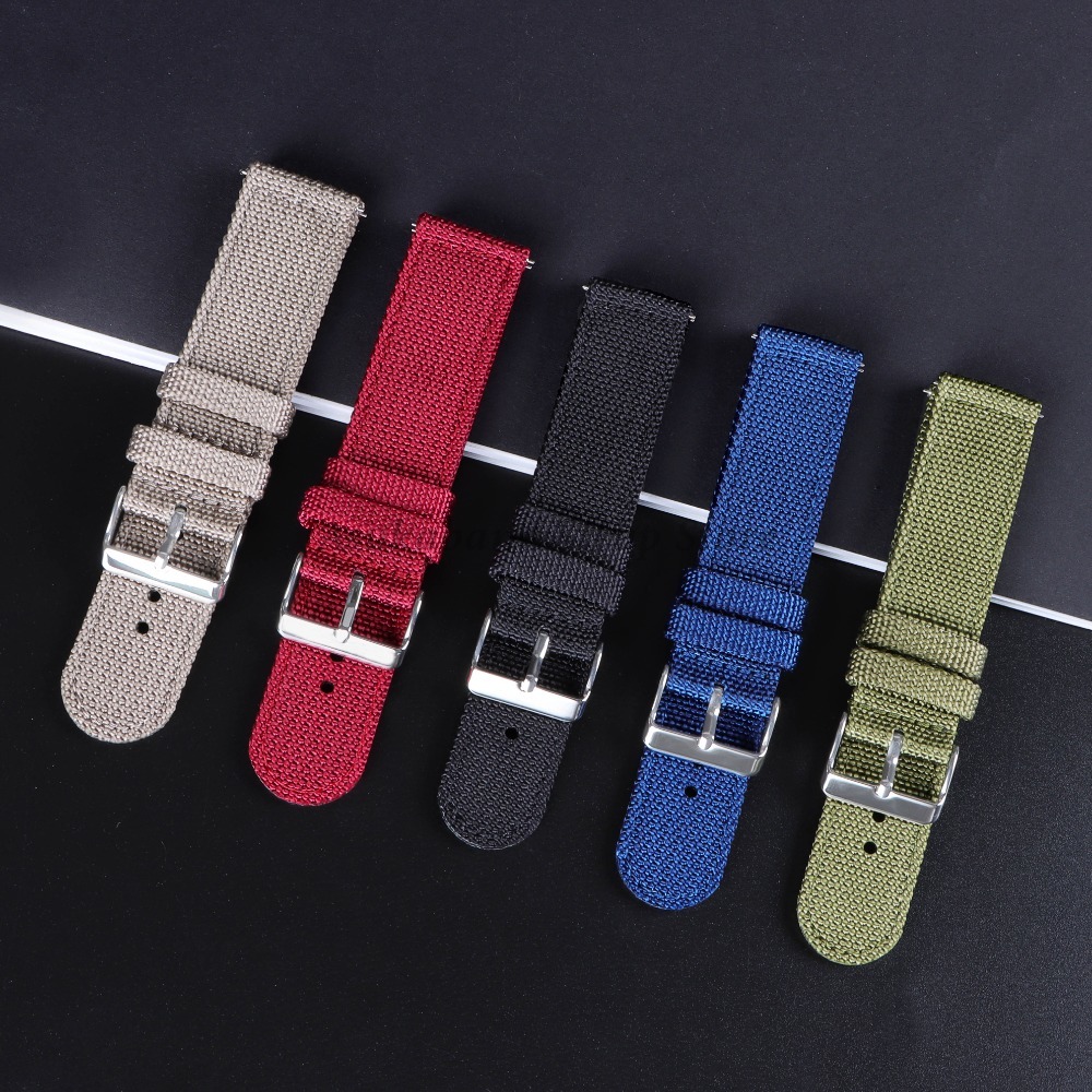 18 20 22 24mm pulseira de lona - Nylon Nato Strap avaliação e preço