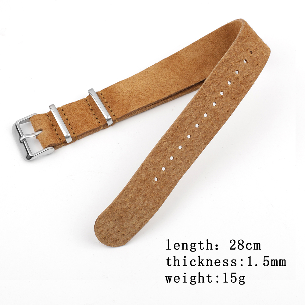 Pulseira de couro genuíno de c - Nylon Nato Strap avaliação e preço