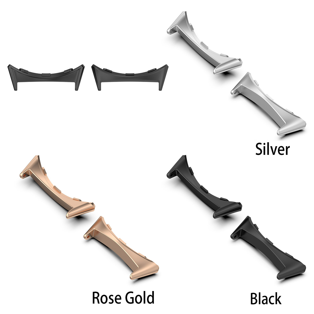 2 pçs 20mm conector de metal p - Smartwatch Band Accessories avaliação e preço