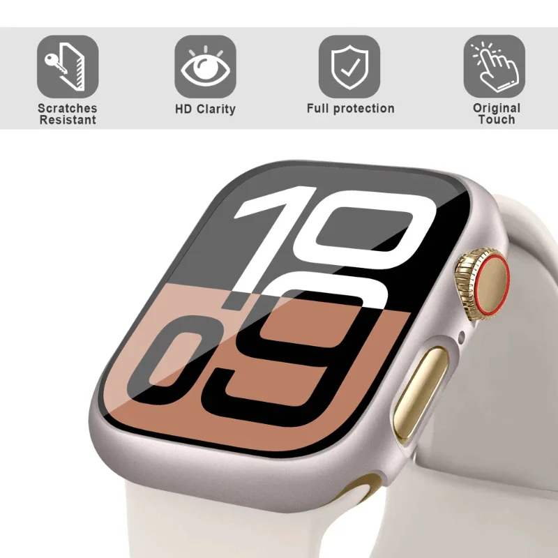 Vidro + capa para apple watch  - Smartwatch Band Accessories avaliação e preço