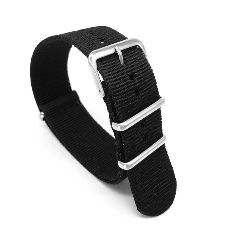 Pulseira de nylon preta para r - Nylon Nato Strap avaliação e preço