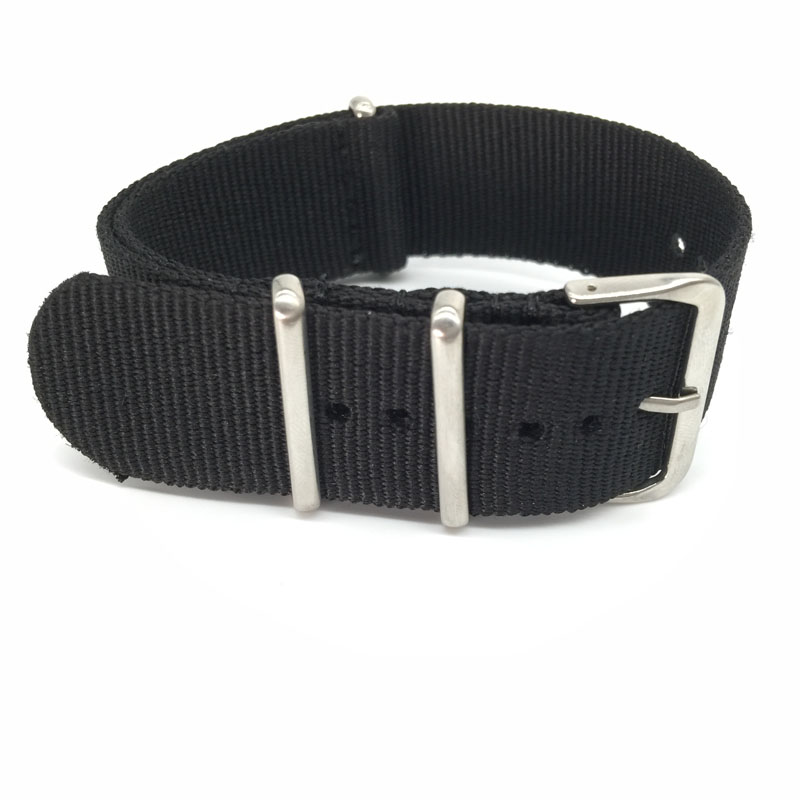 Pulseira de nylon preta para r - Nylon Nato Strap avaliação e preço