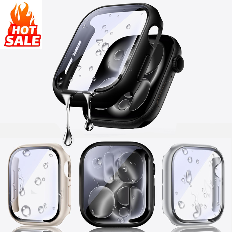 Vidro temperado + capa para ap - Smartwatch Band Accessories avaliação e preço