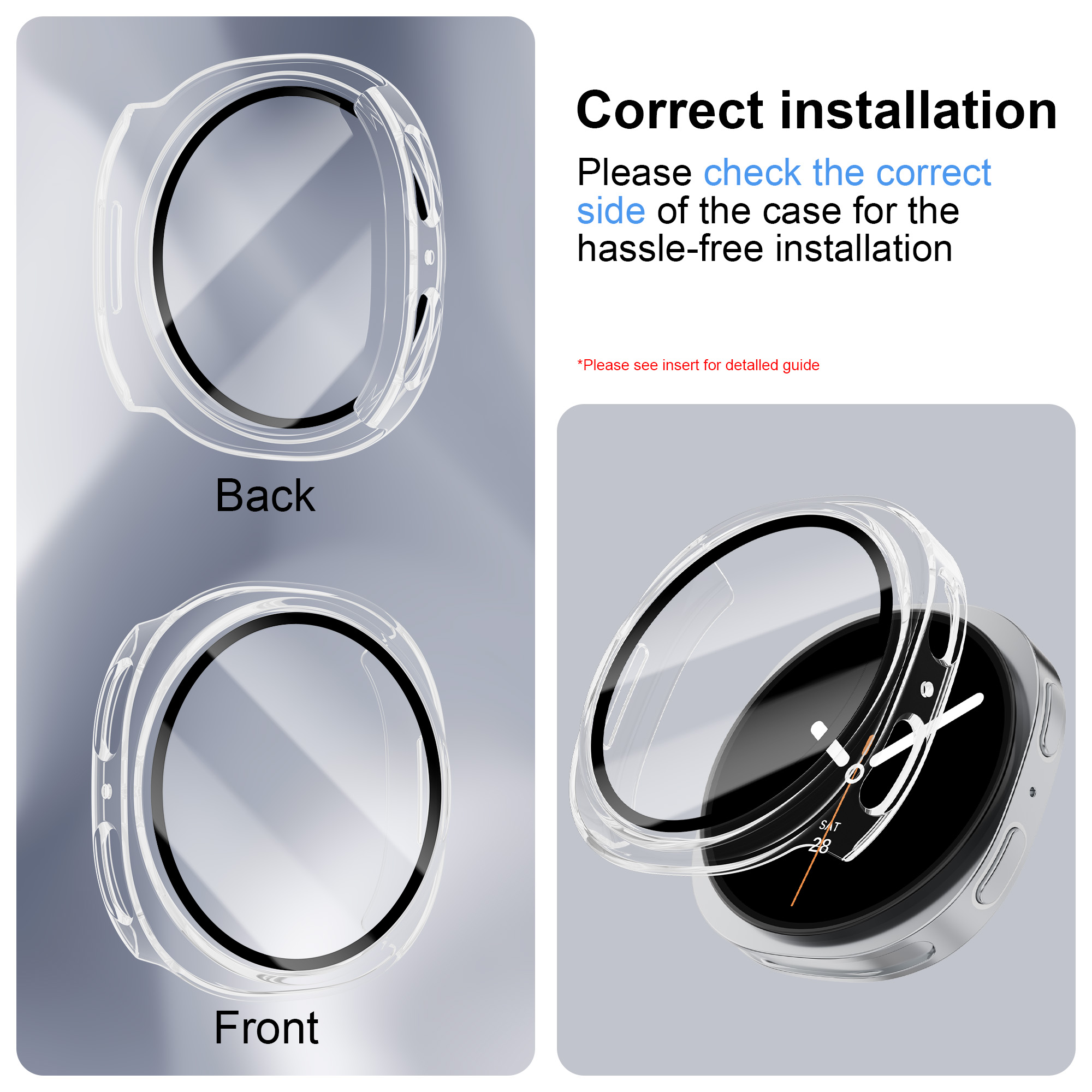 Vidro temperado + capa para pc - Smartwatch Band Accessories avaliação e preço